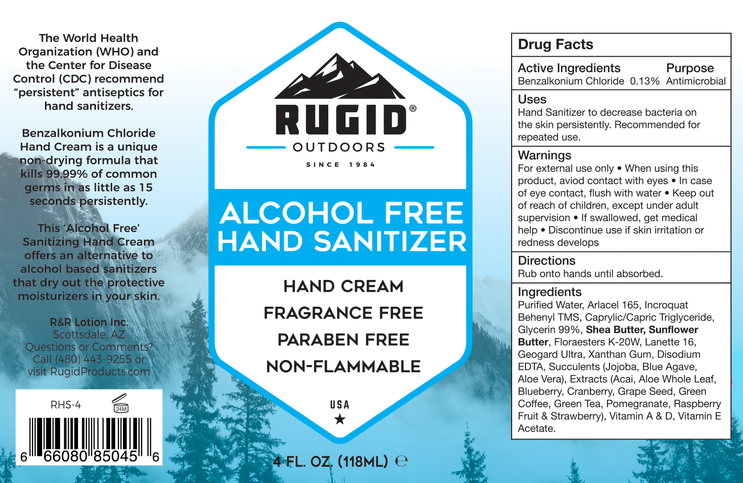 alcohol free hand sanitizer lotion rugid outdoors rugid outdoors